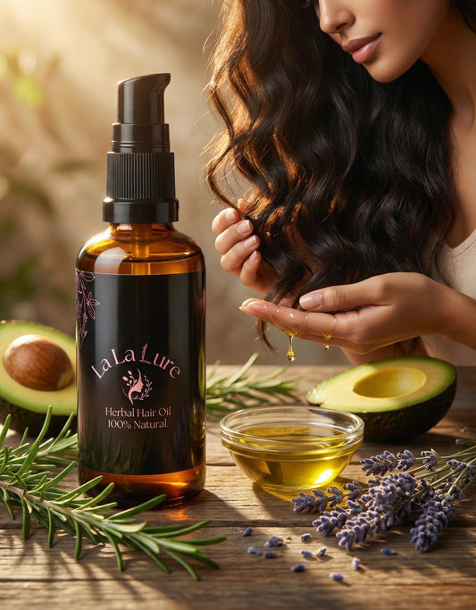 Lavender Kiss Herbal Hair Oil – Nourishing, Softening & Hydrating