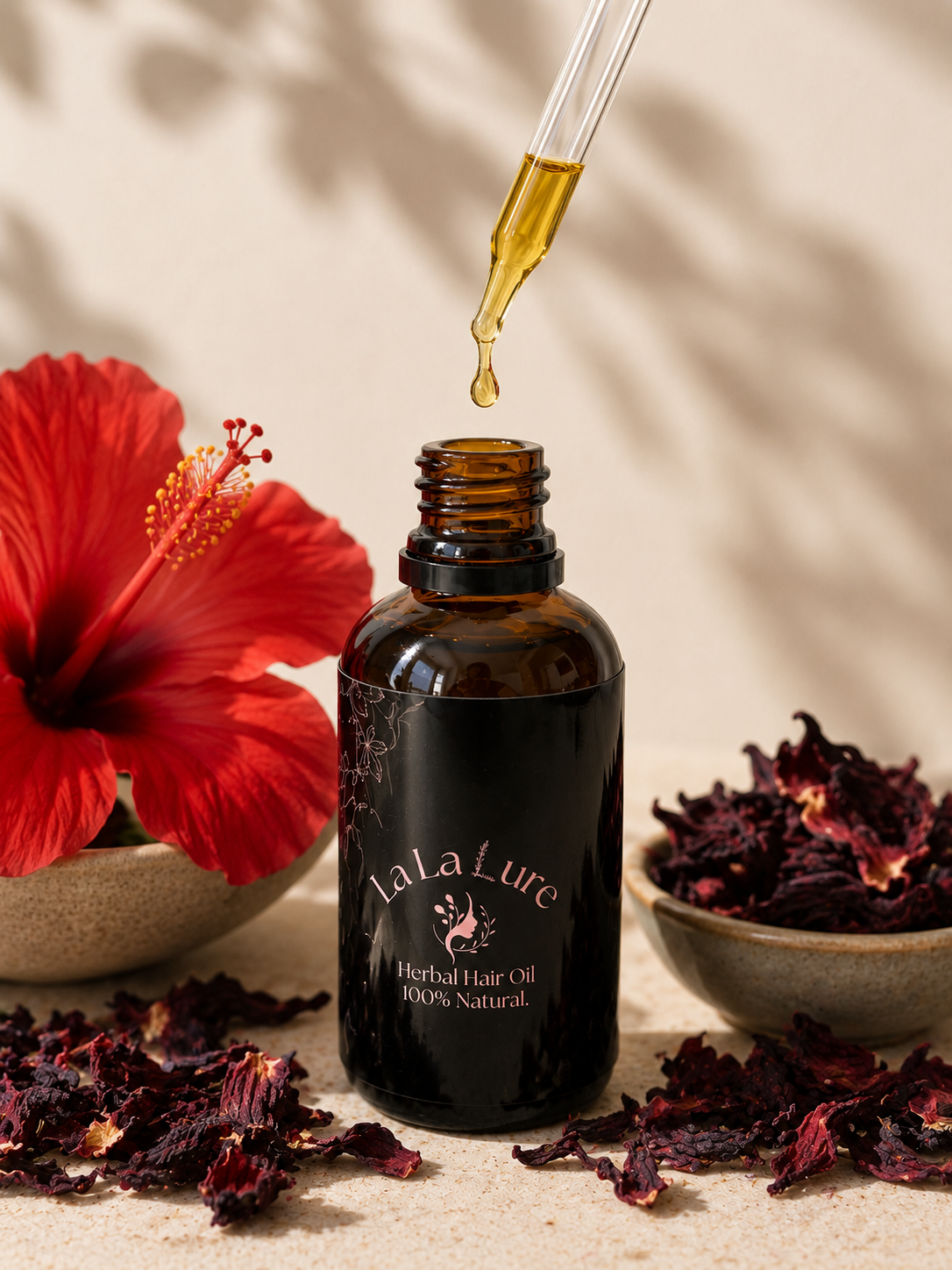 Hibiscus Glow Herbal Hair Oil