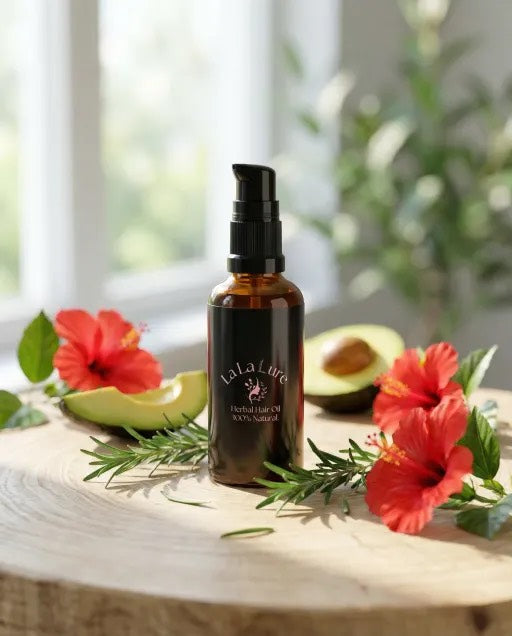 Hibiscus Glow Herbal Hair Oil – Conditioning, Smoothing & Natural Glow