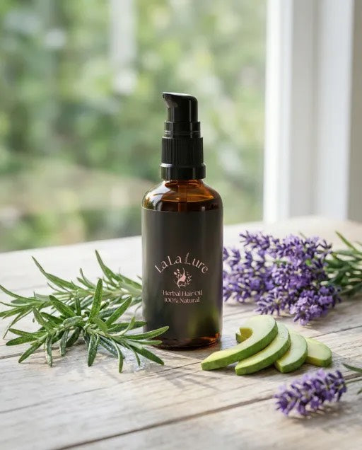 Lavender Kiss Herbal Hair Oil – Nourishing, Softening & Hydrating